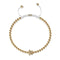 Tortuga | 18k Gold | White | Crystal Sea Turtle | Macrame Charmballa Bracelet